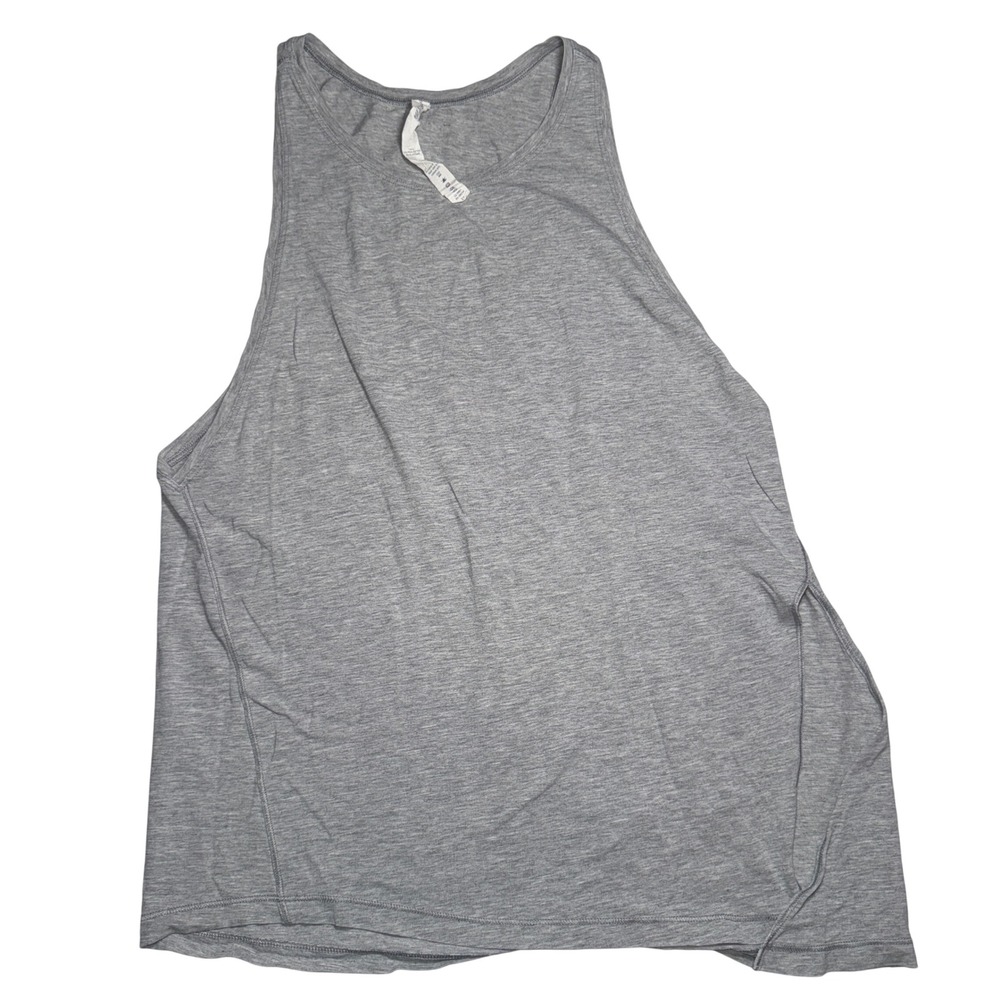 Lululemon Love Tank Top Womens 6 Grey Heathered Pima Cotton Activewear